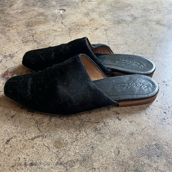 Eva Credo black pony hair mule slides - Picture 9 of 10
